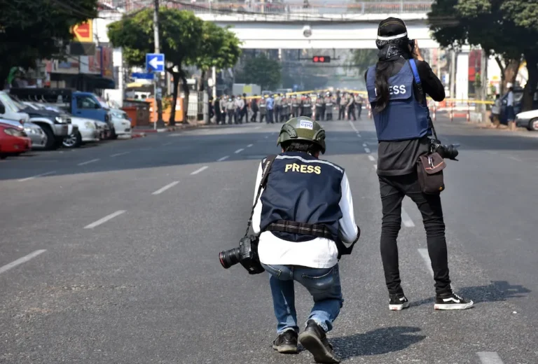 Seven journalists have been killed and 40 detained since the military takeover in Myanmar.